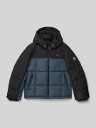 Regular fit winterjack in doorgestikte look