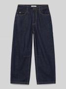 Loose fit jeans met logopatch