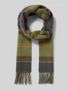 Sjaal met franjes van kasjmier