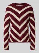 Regular fit gebreide pullover met streepmotief, model 'ELIZA'