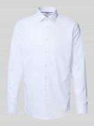 Slim fit zakelijk overhemd met stretch