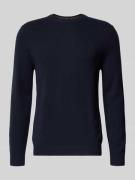 Regular fit kasjmier pullover met ronde hals