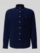Regular fit corduroy overhemd van puur katoen