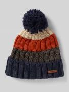 Gebreide muts met pompon, model 'WILHELM'