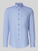 Slim fit zakelijk overhemd van katoen met kentkraag