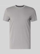 Slim fit T-shirt van katoenmix