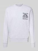 Sweatshirt met labelstitching