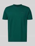 T-shirt met labelstitching en ronde hals