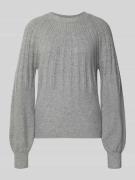Gebreide pullover met ribboorden, model 'Magge'