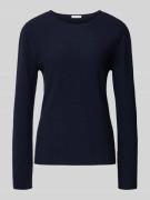 Regular fit gebreide pullover van een mix van katoen en viscose