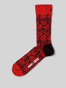 Regular fit sokken met motiefstitching, model 'Spider-Man'
