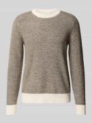Regular fit gebreide pullover met mix van alpaca en wol, model 'RAI'