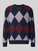 Gebreide pullover met ribboorden, model 'Jan'