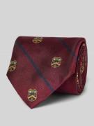 Stropdas van zijde in all-over look (8 cm)