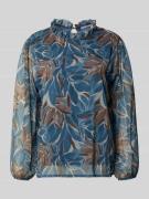 Regular fit blouse met all-over bloemenprint, model 'Zoe'
