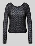 Slim fit shirt met lange mouwen van katoenmix, model 'ANGILA'