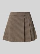 Minirok met viscose in geplooide look