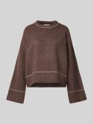 Relaxed fit gebreide pullover met wol, model 'Roeme'