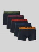 Boxershort met elastische band in een set van 5 stuks