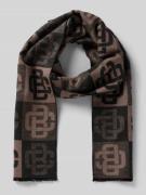 Sjaal van viscose met logomotief