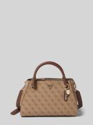 Satchel bag met labeldetail, model 'NOELLE'