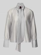 Strikblouse van lyocellmix, model 'BOW SHIRT'