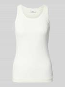 Slim fit tanktop van katoenmix