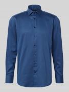 Regular fit zakelijk overhemd van katoen met kentkraag