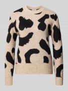 Gebreide pullover met ronde hals, model 'Minyax Leo Jumper'