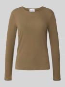 Shirt met lange mouwen en labelstitching, model 'RIO'