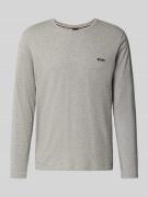 Regular fit shirt met lange mouwen van katoenmix, model 'MIX&MATCH'