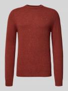 Regular fit gebreide pullover van pure wol