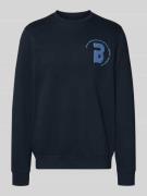 Sweatshirt met labeldetail, model 'FLORIAN'