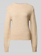 Gebreide pullover met ronde hals, model 'Panep'