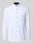 Regular fit zakelijk overhemd van katoen met kentkraag