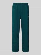 Sweatpants met elastische band en labelstitching