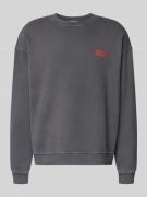 Sweatshirt met labelstitching, model 'Tye'