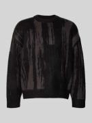 Gebreide pullover met ribboorden, model 'COVER'