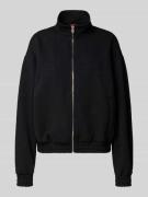 Regular fit sweatjack met structuurmotief, model 'DARGIE'