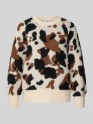 Gebreide pullover met ronde hals, model 'Omea'