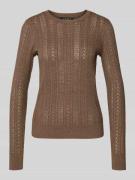 Gebreide pullover met ronde hals, model 'SHAVONNE'