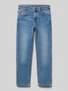 Slim fit jeans met viscose