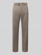 Straight fit pantalon met viscose, model 'Orlando'