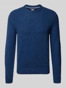 Gebreide pullover met ribboorden, model 'Rick'