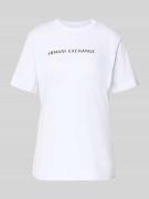T-shirt met labelstitching en ronde hals