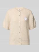 Gebreid jack van kasjmiermix met 1/2-mouwen, model 'GIULIA'