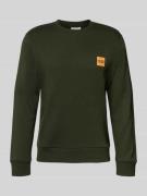 Sweatshirt met labelprint, model 'BRANDY'