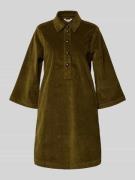 Knielange overhemdjurk van corduroy, model 'Dasik'