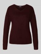 Regular fit gebreide pullover met V-hals, model 'CAMILLA'