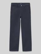 Broek met labeldetail